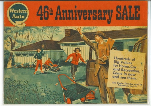 Image for Western Auto 46th Anniversary Sale Flyer, 1955