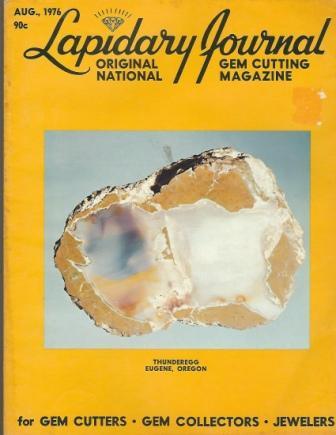 Image for Lapidary Journal, August 1976, Volume 30 Number 5 Original National Gem Cutting Magazine