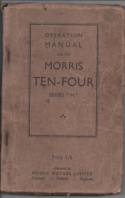 Image for Operation Manual For The Morris Ten-four, Series "M"