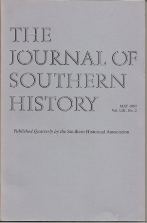 Image for The Journal Of Southern History, May 1987 Vol. LIII, No. 2