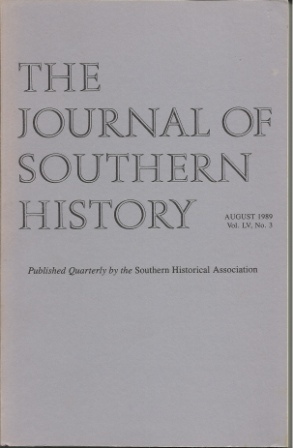 Image for The Journal Of Southern History August 1989 Vol. LV, No. 3
