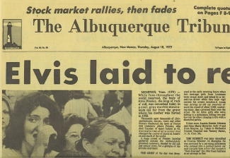 Image for The Albuquerque Tribune: Elvis Laid To Rest