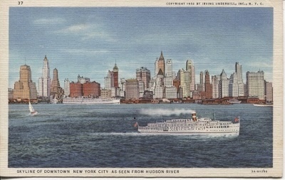 Image for Skyline Of Downtown New York City As Seen From Hudson River