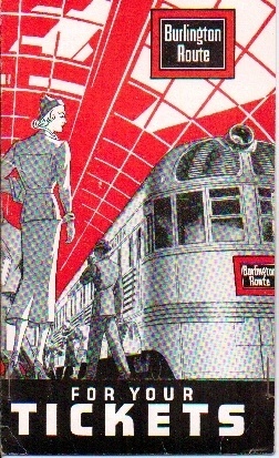 Image for 1940 Railroad Tickets In Burlington Folder