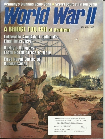 Image for World War II Magazine: A Bridge Too Far At Arnhem January 1997