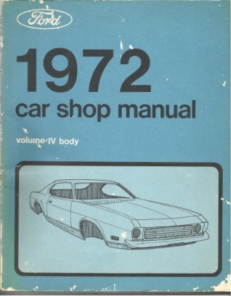 Image for 1972 Car Shop Manual Volume IV Body
