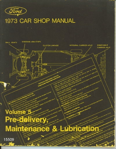 Image for 1973 Ford Car Shop Manual