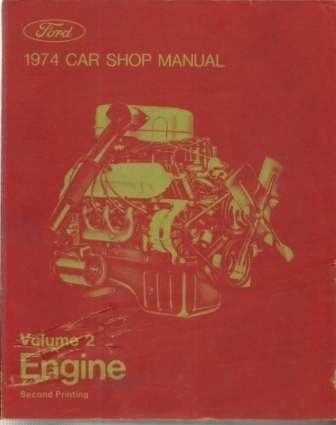 Image for 1974 Car Shop Manual, Ford Volume 2 Engine