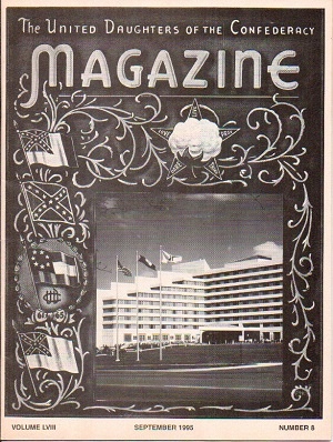 Image for United Daughters Of The Confederacy Magazine September 1995, Volume LVIII, Number 8