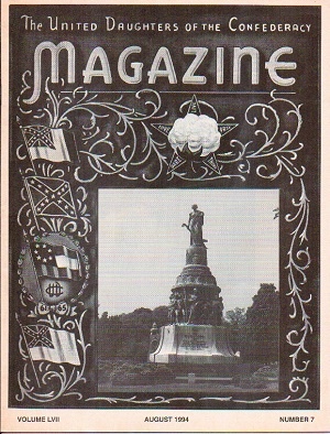 Image for United Daughters Of The Confederacy Magazine August 1994, Volume LVII. Number 7