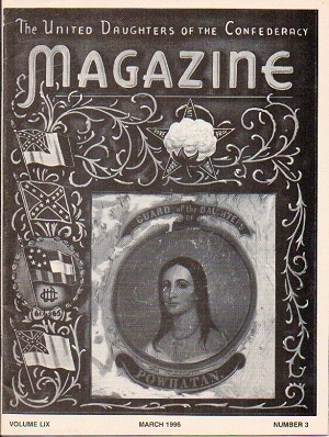Image for United Daughters Of The Confederacy Magazine,  March 1996, Volume LIX, Number 3