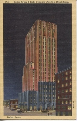 Image for Dallas Power & Light Company Building, Night Scene