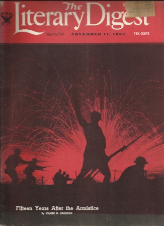Image for The Literary Digest, November 11, 1933, Vol. 116, No. 20 (whole No. 2273) Public Opinion (New York) Combined with the Library Digest