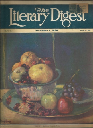 Image for The Literary Digest, November 1, 1930, Vol. 107, No. 5 Public Opinion (New York) Combined with the Library Digest