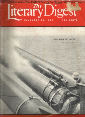 Image for The Literary Digest, November 23, 1935 Volume 120 Number 21, Whole No. 2379