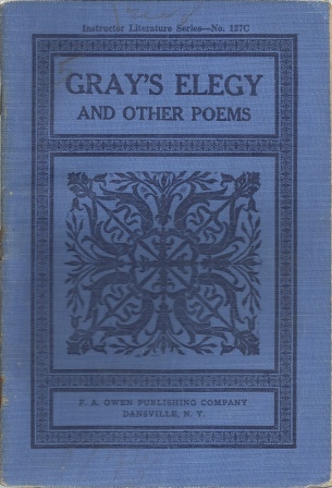 Image for Gray's Elegy And Other Poems , Instructor Literature Series