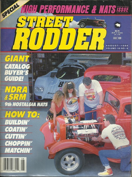 Image for Street Rodder Magazine, Special High Performance & Nats Issue August 1989