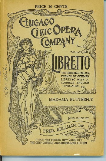 Image for Libretto: Madama Butterfly