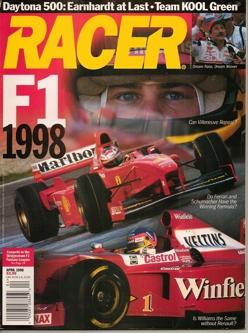 Image for Racer Magazine, April 1998 F1 1998, Daytona 500: Earnhardt At Last