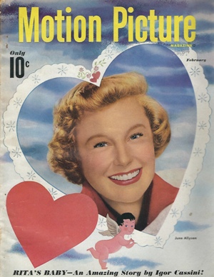 Image for Motion Picture Magazine, February, 1949, June Allyson