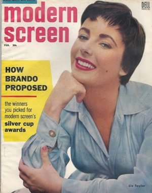 Image for Modern Screen, February 1955, Elizabeth Taylor