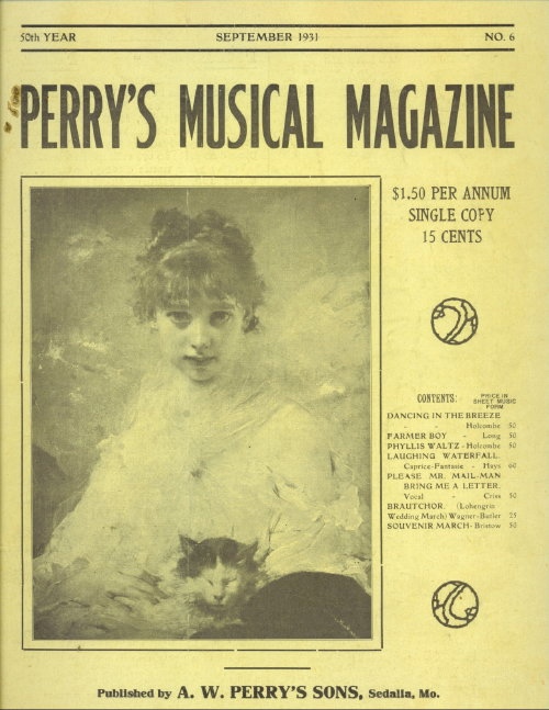Image for Perry's Musical Magazine, September 1931, No. 6