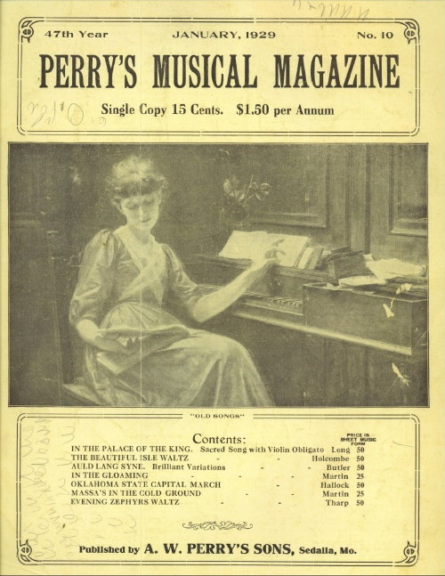 Image for Perry's Musical Magazine, January 1929, No. 10