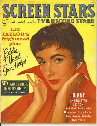 Image for Screen Stars (combined With Tv & Record Stars) , April 1959 Liz Taylor's Frightened Plea