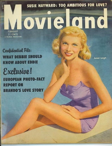 Image for Movieland Magazine, February 1955 Janet Leigh