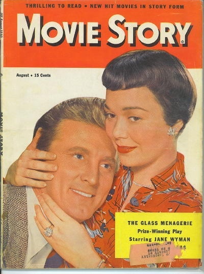 Image for Movie Story, August 1950 Kirk Douglas and Jane Wyman