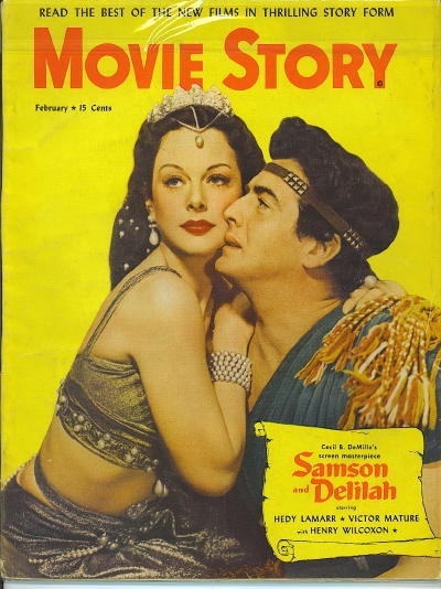 Image for Movie Story, February 1950 Hedy Lamarr and Victor Mature