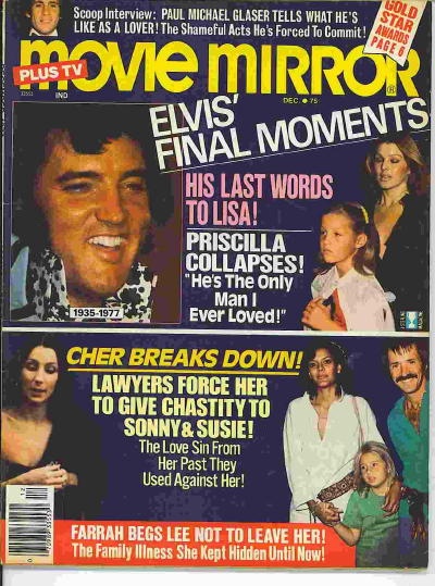 Image for Movie (plus Tv) Mirror: Elvis' Final Moments December 1977