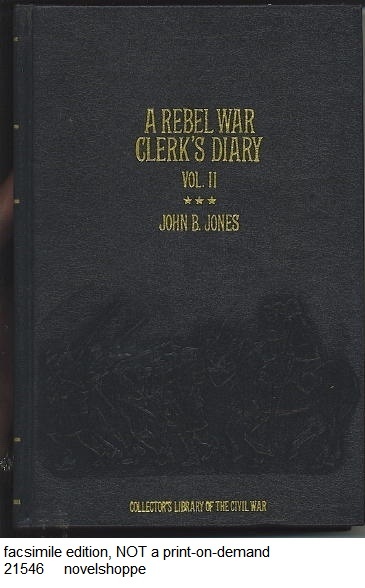 Image for A Rebel War Clerk's Diary, Volume II