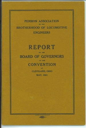 Image for REPORT OF THE BOARD OF GOVERNORS TO THE CONVENTION AT CLEVELAND, OHIO, MAY, 1921