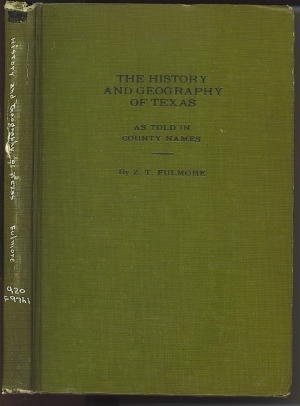 Image for The History And Geography Of Texas As Told In County Names