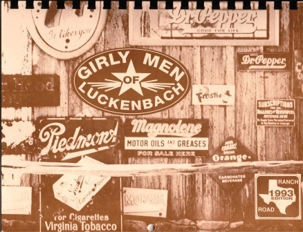 Image for Girly Men (girlymen) Of Luckenbach, Texas, 1993 Calender