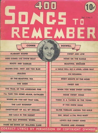 Image for 400 Songs To Remember, February 1939
