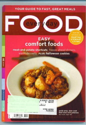 Image for Everyday Food Issue 36. October 2006