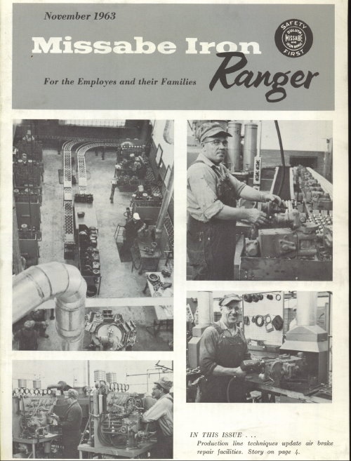 Image for Missabe Iron Ranger, November 1963 For Employees and Their Families