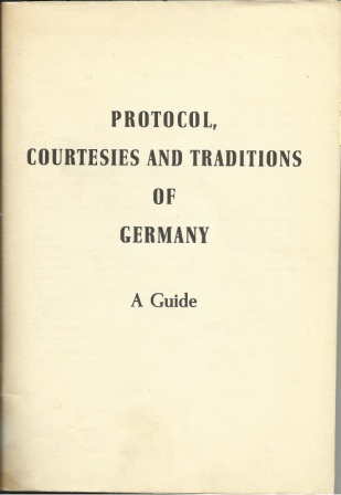 Image for Protocol, Courtesies & Traditions Of Germany: A Guide