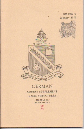 Image for German: Course Supplement Basic Structures, Module 12 Reflexives I GM0050S