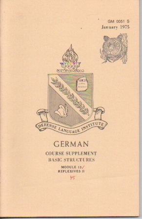 Image for German: Course Supplement Basic Structures, Module 13, Reflexives II GM0051S