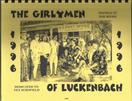 Girly Men (girlymen) Of Luckenbach, Texas, 1996 Calender, Dedicated To Tex Schofield Image for Girly Men (girlymen) Of Luckenbach, Texas, 1996 Calender, Dedicated To Tex Schofield