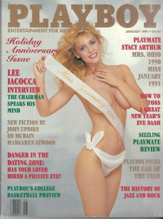 Image for Playboy Magazine Entertainment For Men, January 1991, Holiday Anniversary Issue, Stacy Arthur
