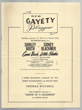 Image for Come Back, Little Sheba Starring Shirley Booth and Sidney Blackmer