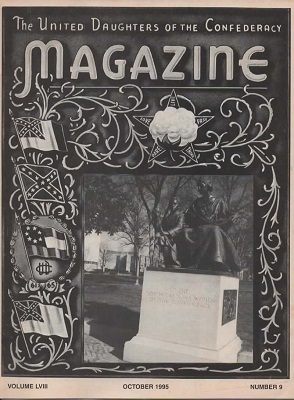 Image for United Daughters Of The Confederacy Magazine October 1995, Volume LVIII, Number 9